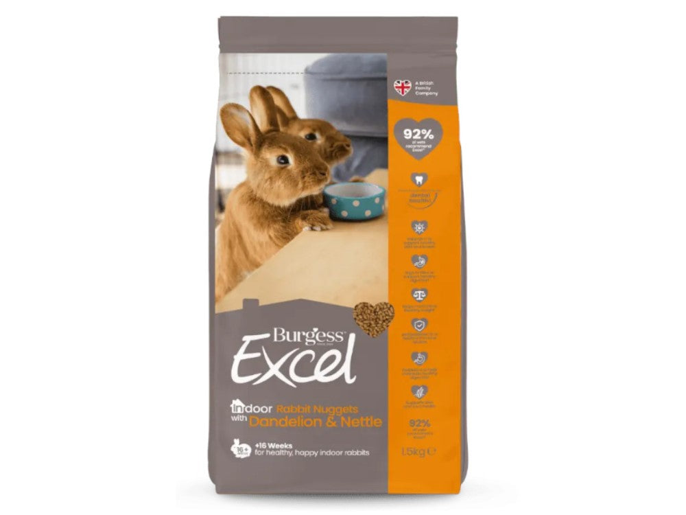 Burgess Excel Indoor Rabbit Nuggets 1.5kg