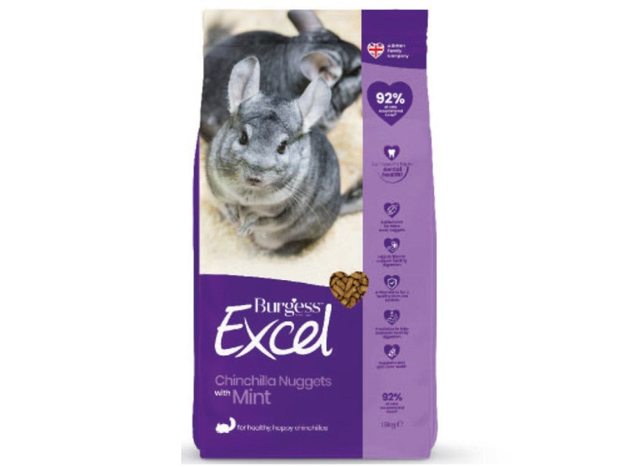 Burgess Excel Chinchilla Nuggets 1.5kg
