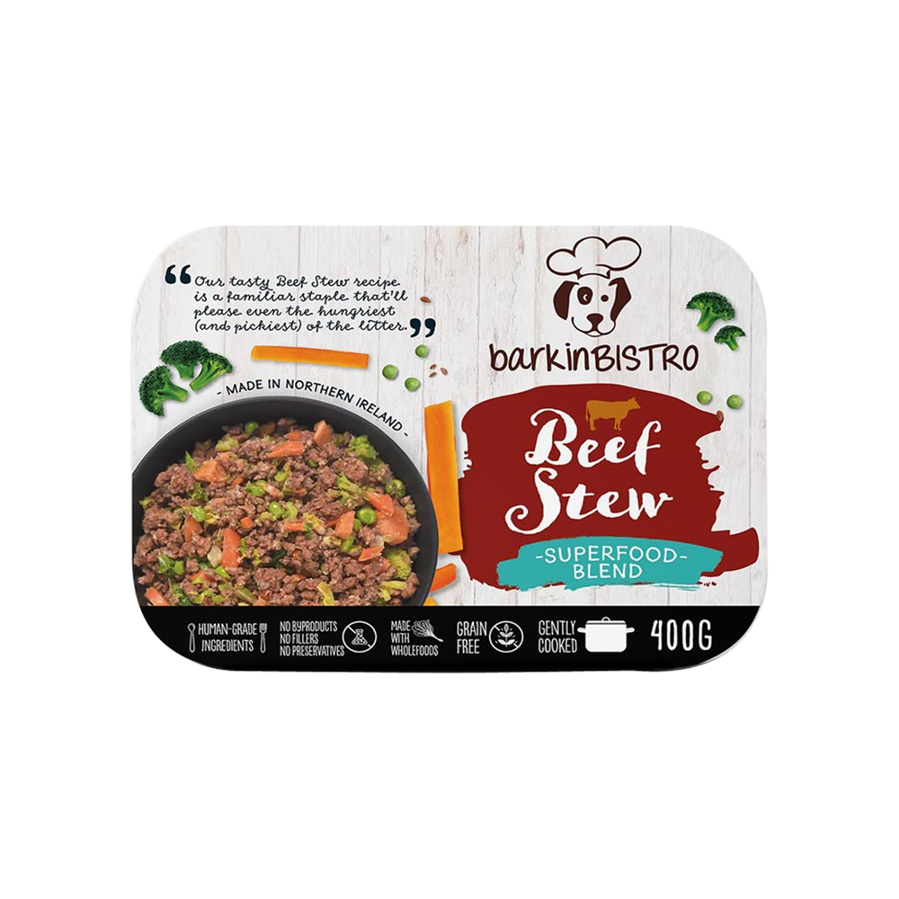 BarkinBISTRO Beef Stew Cooked Dog Food