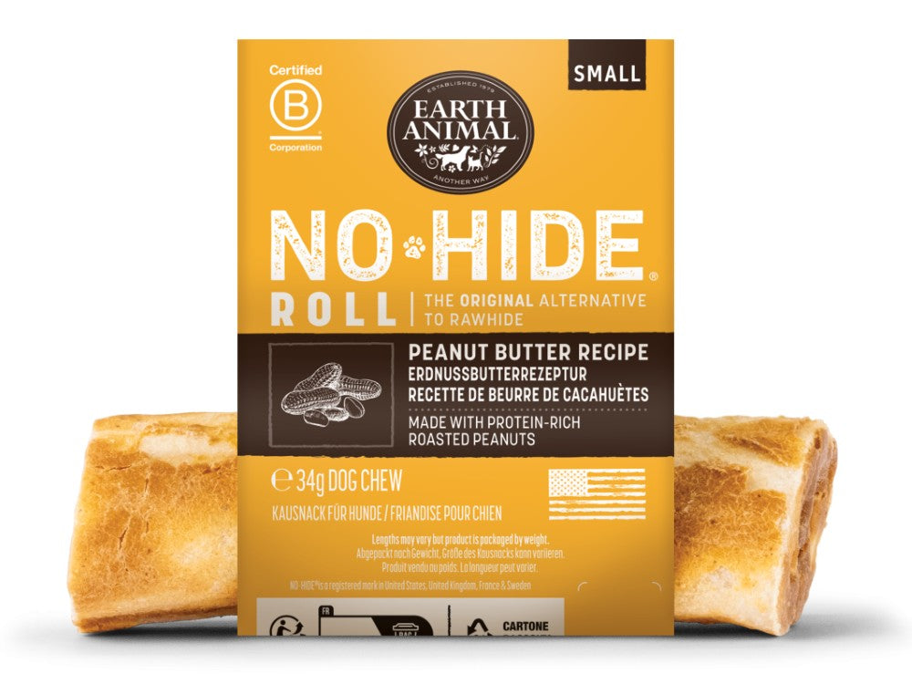 Earth Animal No Hide Peanut Butter Chew Small 4"