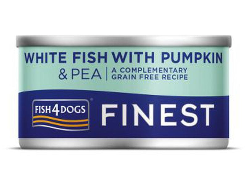 Fish4Dogs Finest White Fish Pumpkin Tin 85g