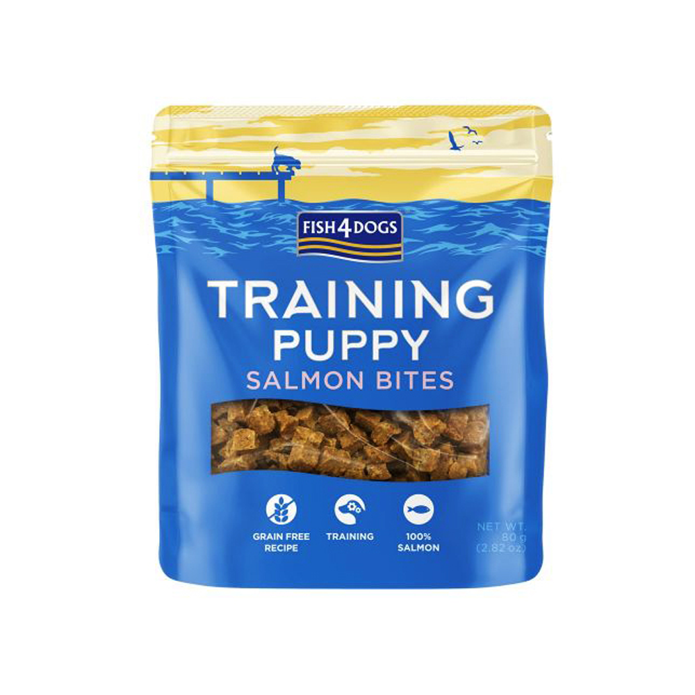 Fish4Dogs Puppy Training Salmon Bites 80g