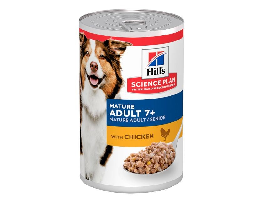Hills Dog Can Mature Chicken 370G 12PK