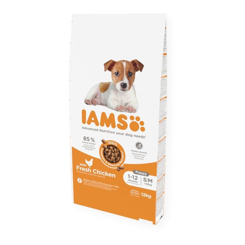 IAMS Dog Puppy Small & Medium Chicken 12kg