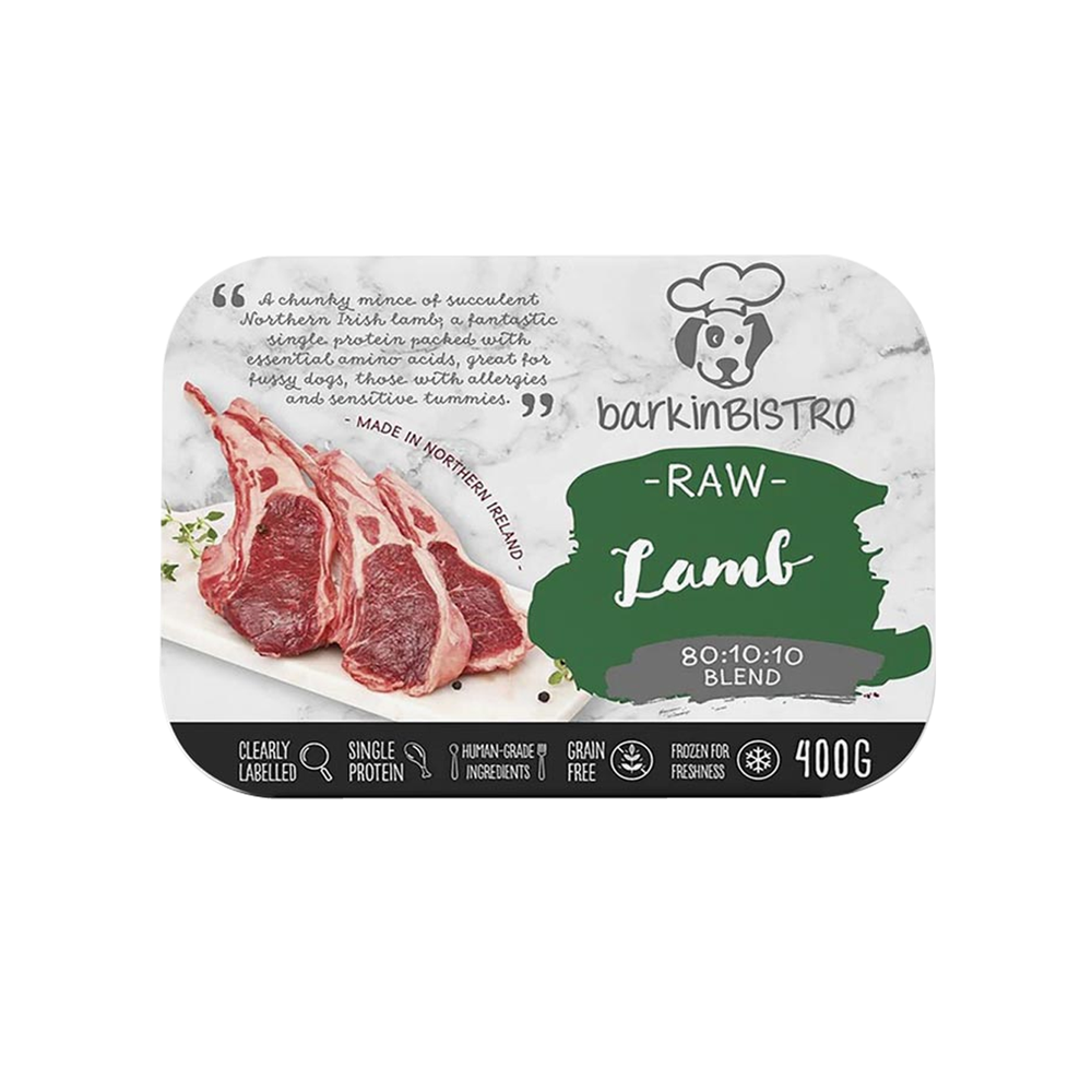BarkinBISTRO Raw Lamb 80-10-10 400g