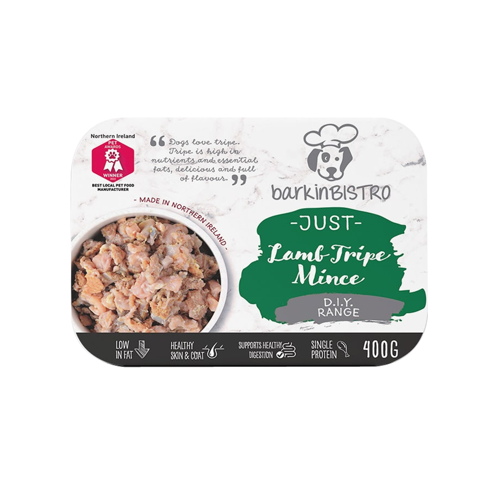 BarkinBISTRO Just Lamb Tripe Mince 400g