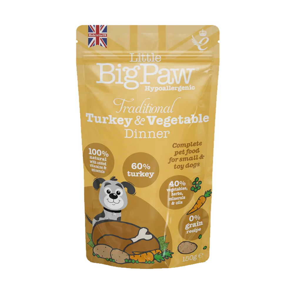 Little Big Paw Turkey Pouch 85g