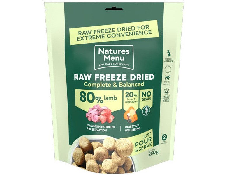 Natures Menu Complete Freeze Dried Lamb 250g