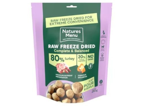 Natures Menu Complete Freeze Dried Turkey 250g