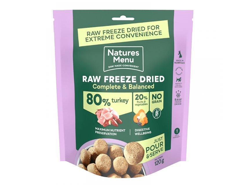 Natures Menu Complete Freeze Dried Turkey 120g