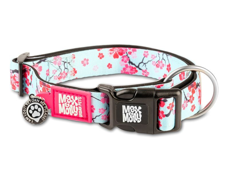 Max & Molly Cherry Blossom Smart ID Collar Small