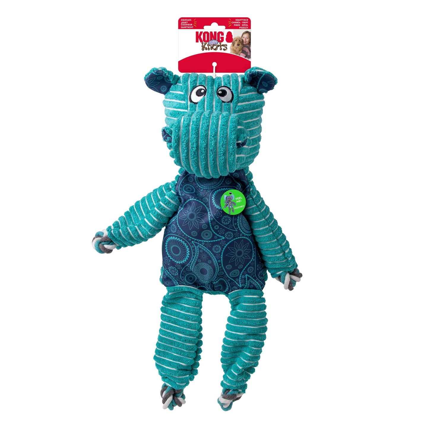 KONG Floppy Knots Hippo Jumbo XL