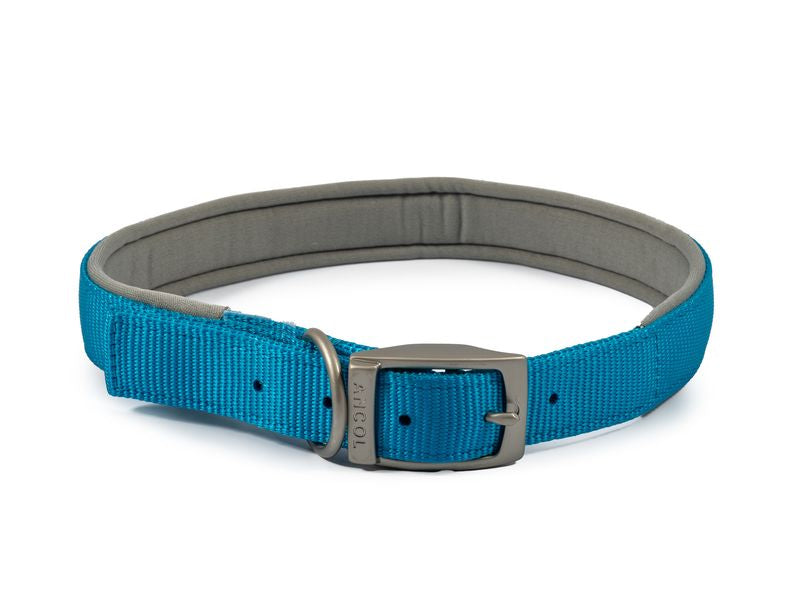 Viva Padded Nylon Collar Blue 22" S6