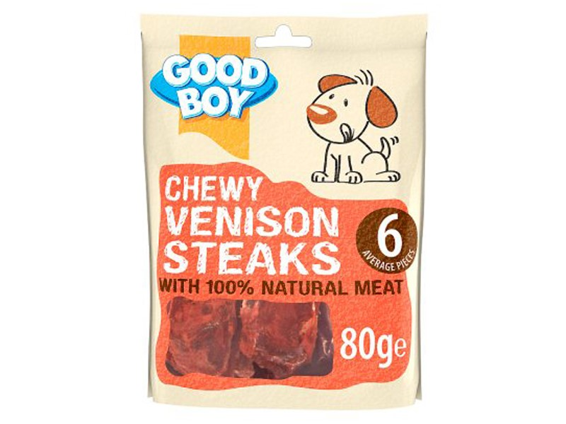 Good Boy Venison Steaks 80g