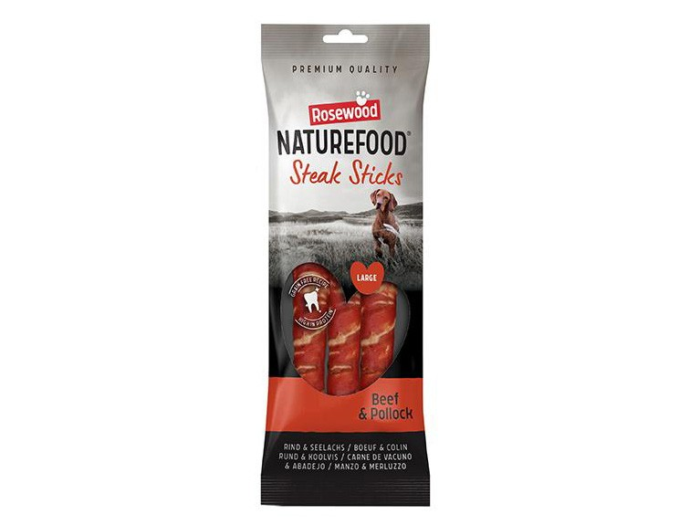 Naturefood Beef Steak Sticks Large 240g