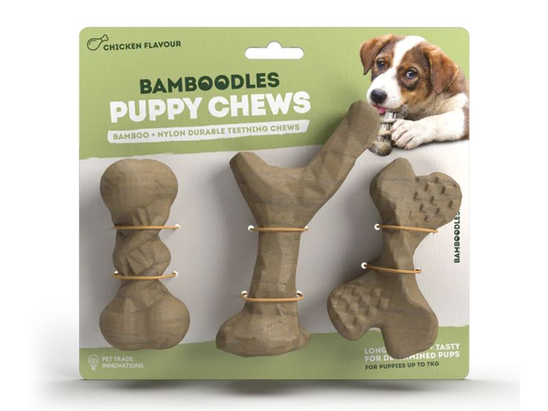 Bamboodles Puppy 3pk Chicken