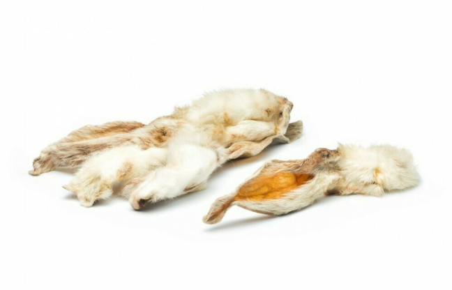 Rabbit Ears With Hair 1kg