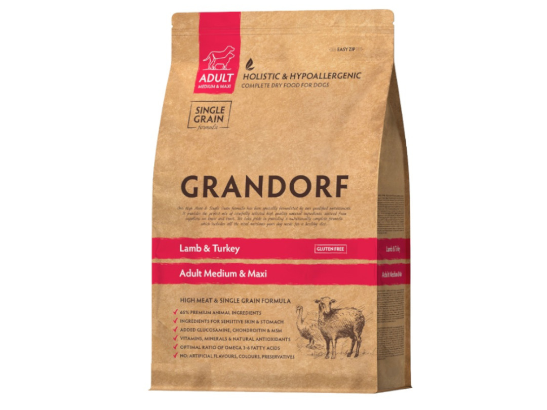 Grandorf Adult Medium & Maxi Lamb & Turkey 10kg