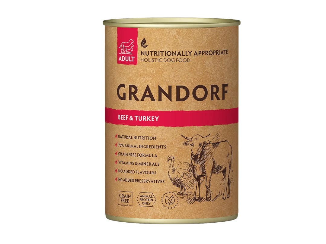Grandorf Adult Beef & Turkey 400G Tin