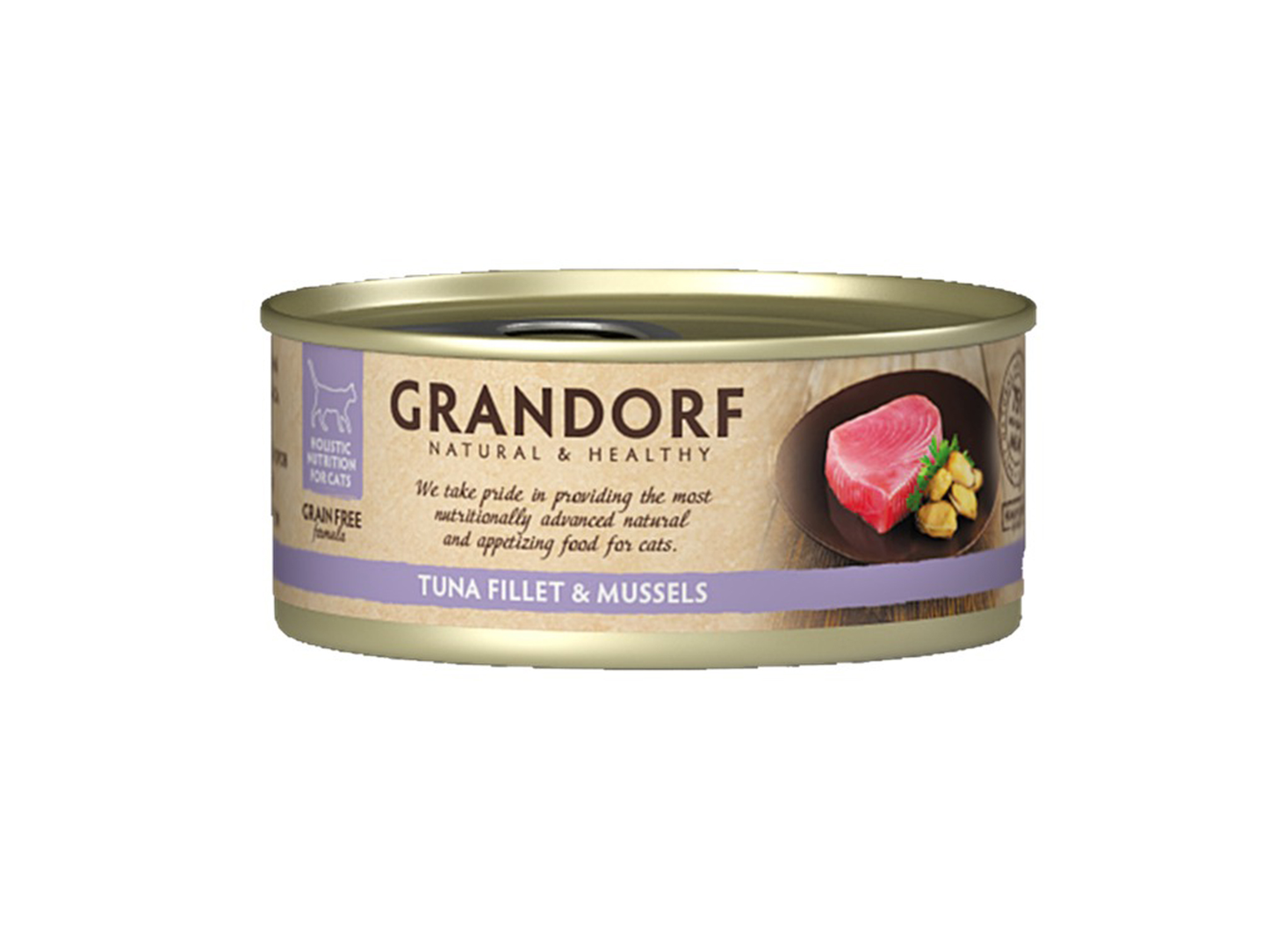 Grandorf Cat Tuna & Mussles 70G Tin
