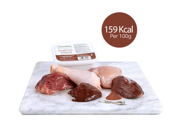 Purrform Beef Trim with Chicken, Ox Heart & Beef Liver Adult 450g