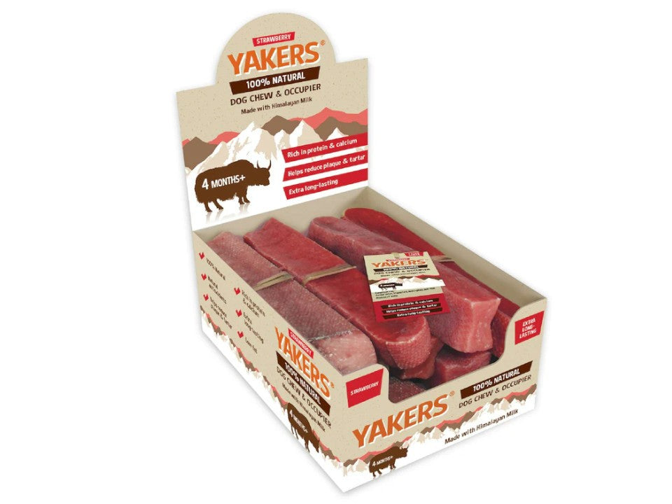 Yakers Strawberry Dog Chew Extra Large