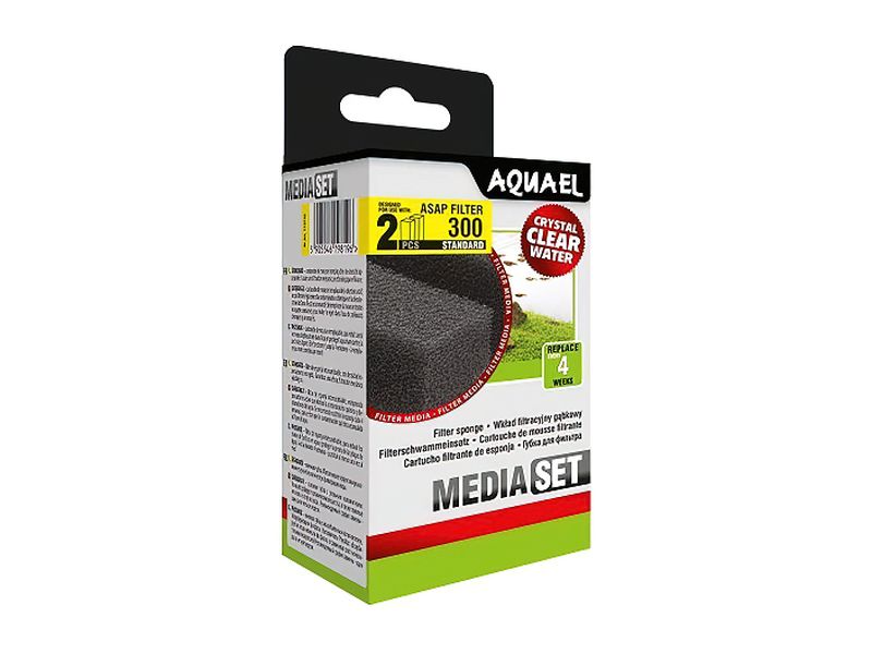 AQUAEL ASAP 300 FILTRATION SPONGE 2PCS