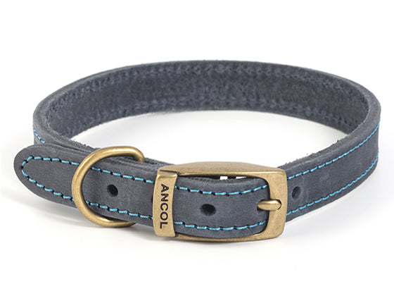 TIMBERWOLF LEATHER COLLAR BLUE 16" S3