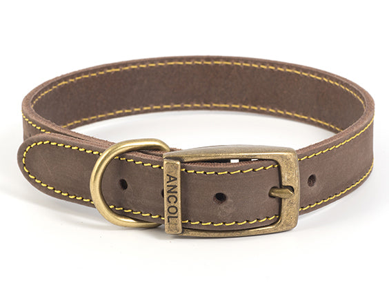 TIMBERWOLF LEATHER COLLAR SABLE 22" S6