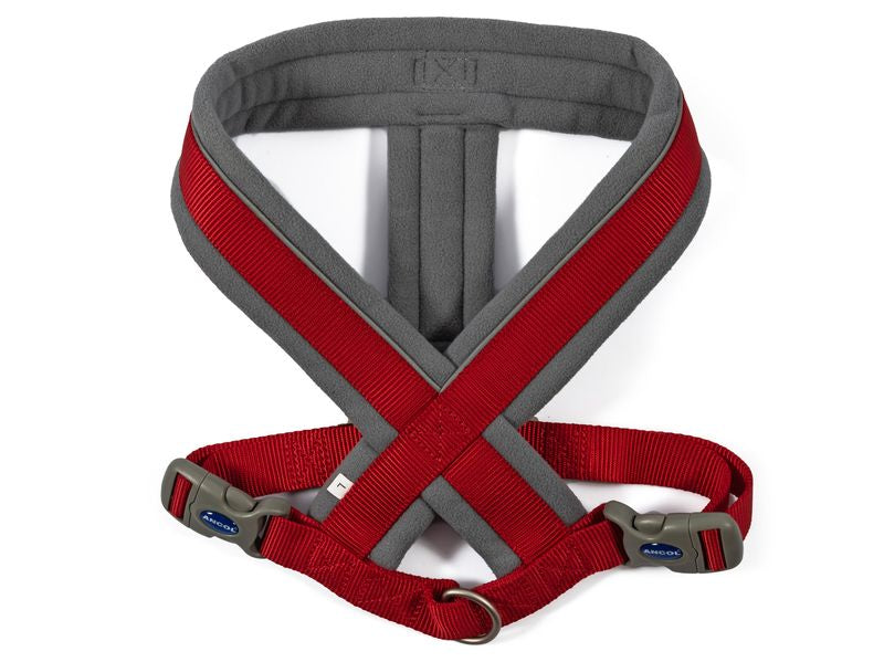 Viva Padded Harness Red Large