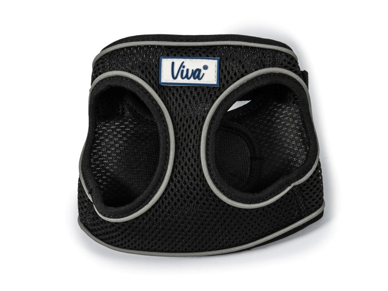 Viva Step In Mesh Dog Harness Black XS