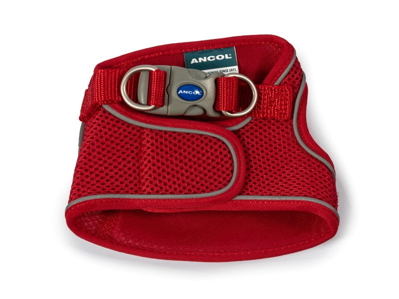 Viva Step In Mesh Dog Harness Red XS