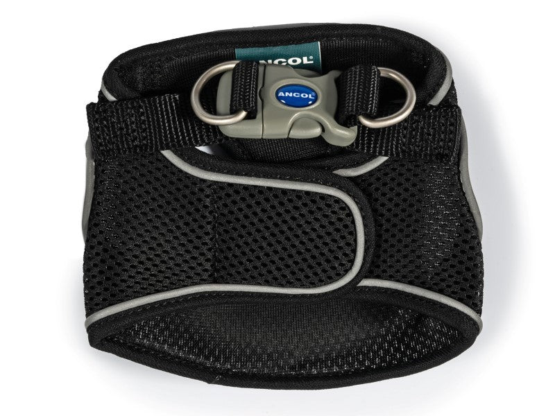 Viva Step In Mesh Dog Harness Black Small