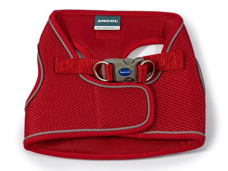 Viva Step In Mesh Dog Harness Red Small & Medium