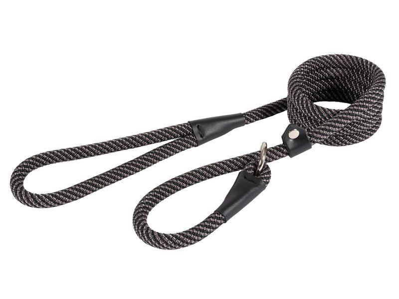 SOFTWEAVE BLK/GY ROPESLIPLEAD 12MMX60"