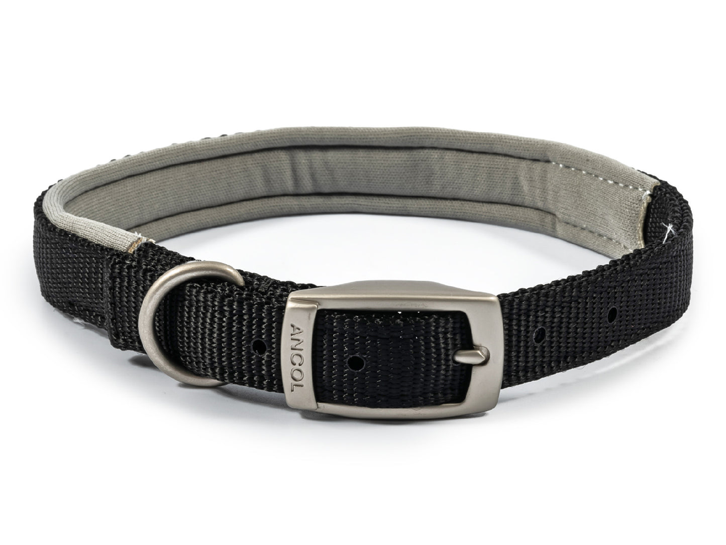 Viva Padded Nylon Collar Black S6 22"