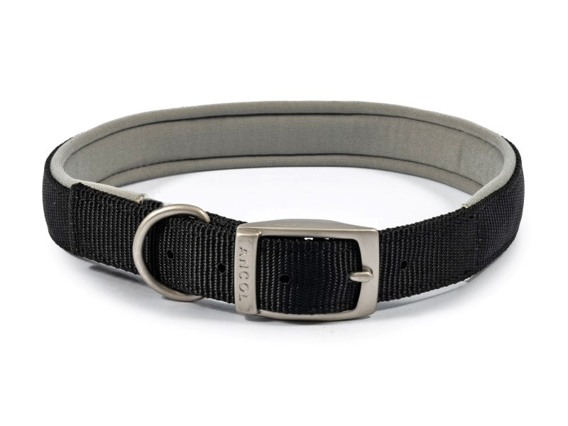 Viva Padded Nylon Collar Black S7 24"