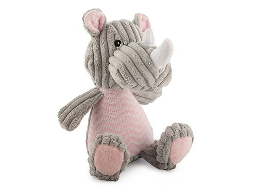 KNITTED RHINO DOG TOY 20CM
