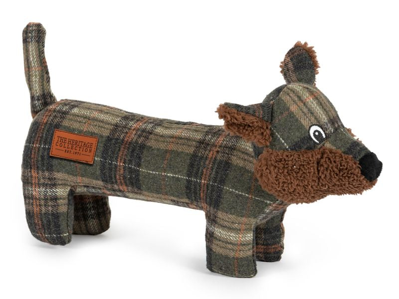 HERITAGE TWEED FOX DOG TOY 40CM