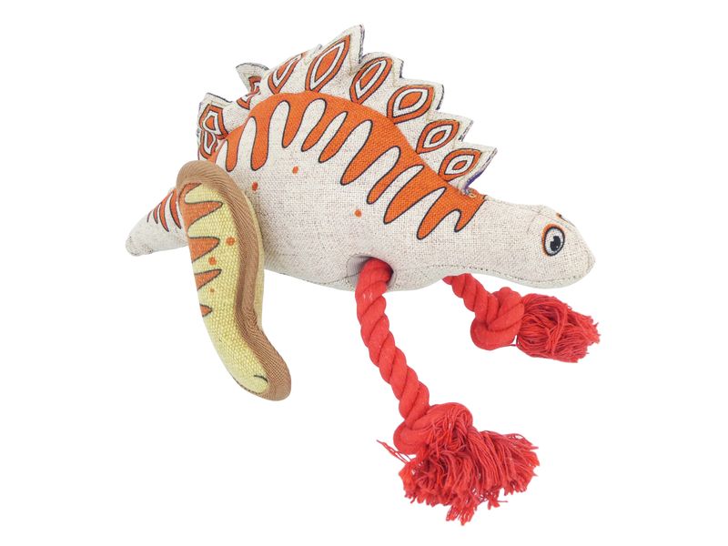 DINO ROPES 28CM ASTD DOG TOY