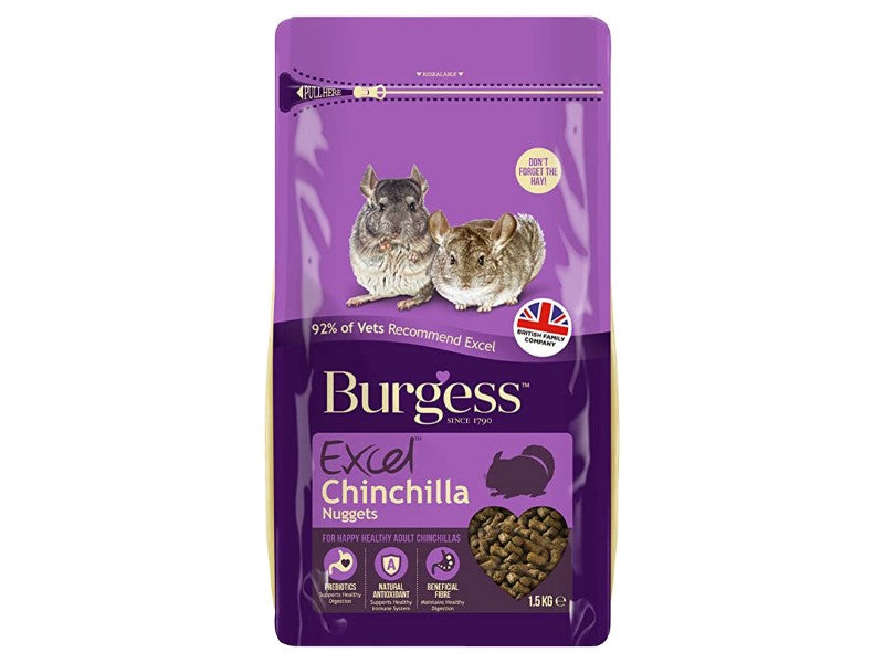 Burgess Excel Chinchilla Nuggets 1.5kg