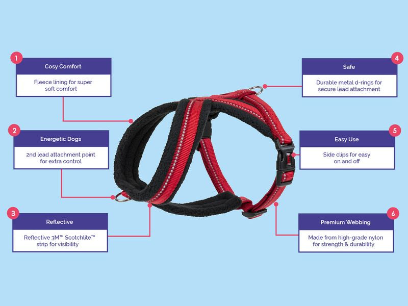 Halti Comfy Harness Red XS