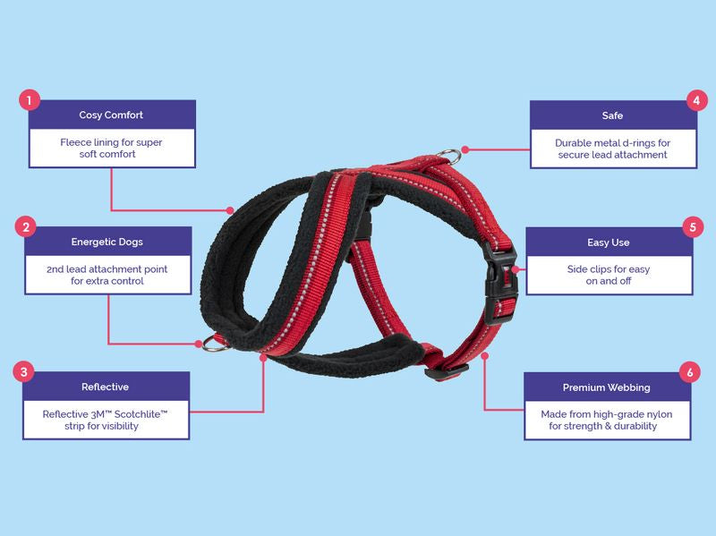 Halti Comfy Harness Red Large