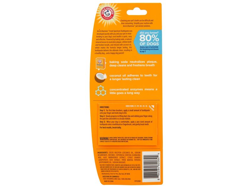 ARM&HAMMER COCONUT MINT TPASTE PUP 2.5OZ
