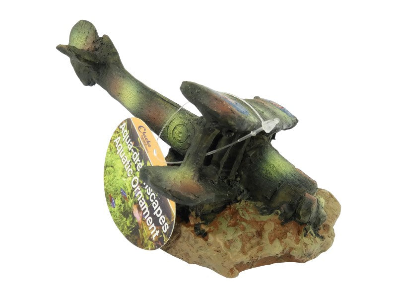 BIPLANE WRECKAGE 17CM