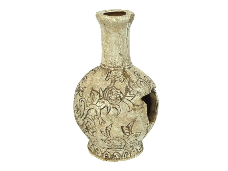 GRECIAN TALL VASE BROWN 16CM