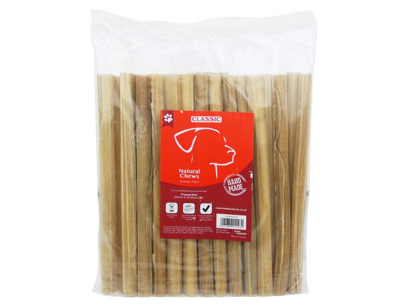 CLASSIC RAWHIDE CHEW LOG 10"