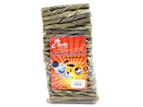 RAWHIDE CHEW TWISTS 5"x10MM