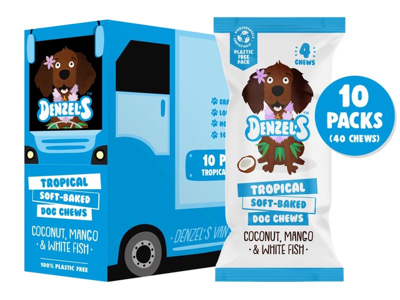DENZELS TROPICAL DOG CHEW DISP 10PK