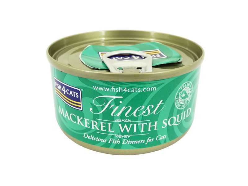 Fish4Cats Mackeral & Squid Cat Food Tin 70g